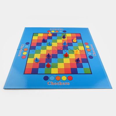 Puzzle Checkers Board Game For Kids