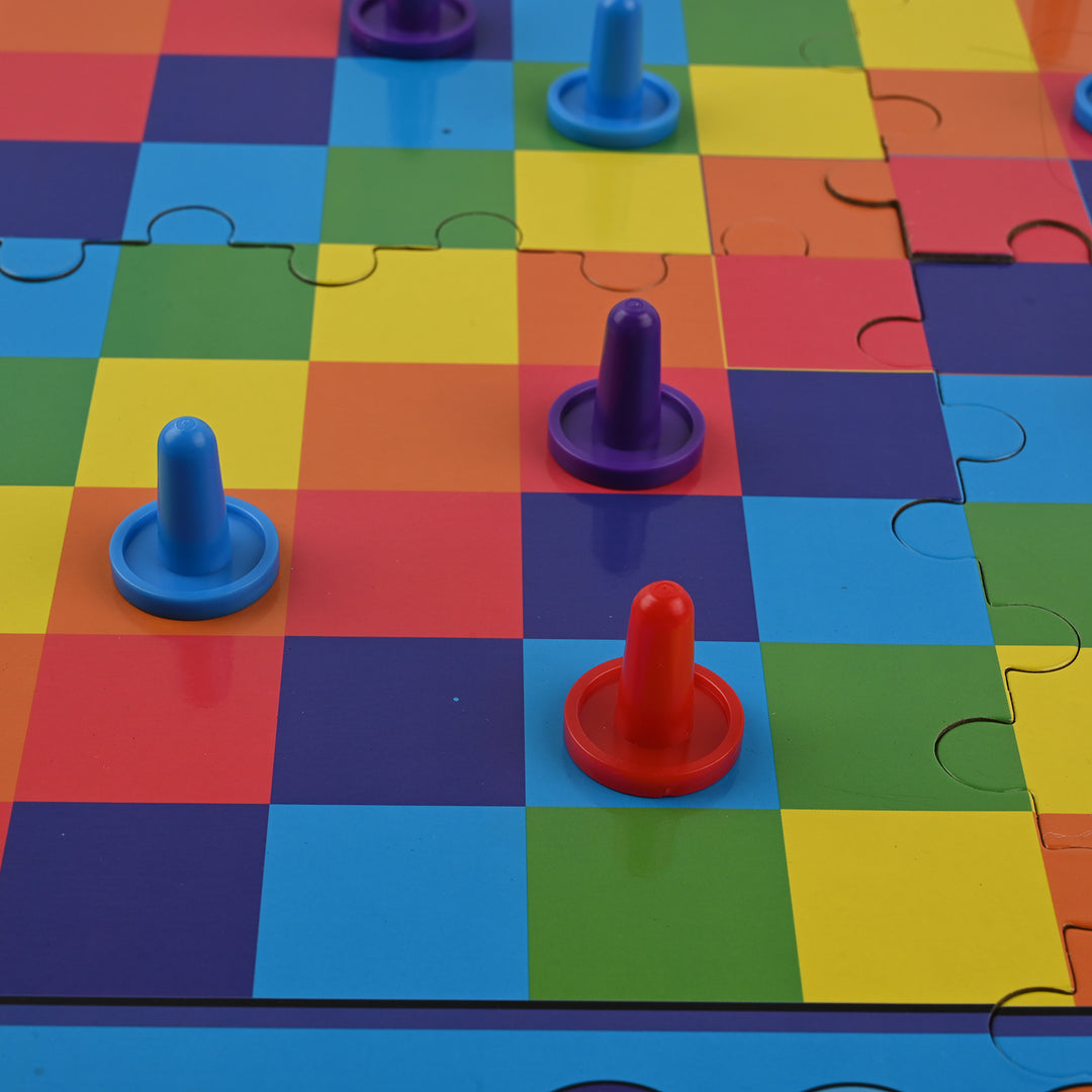 Puzzle Checkers Board Game For Kids