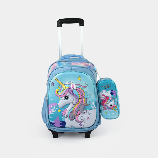 16" 3D Embossed Trolley Bag Set for Kids | Grade 1-4