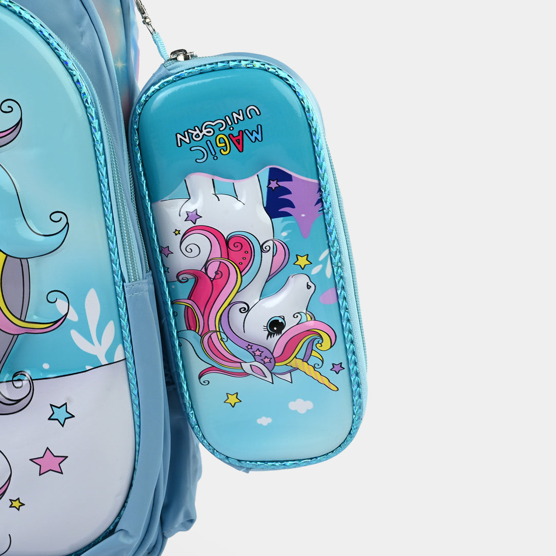 16" 3D Embossed Trolley Bag Set for Kids | Grade 1-4