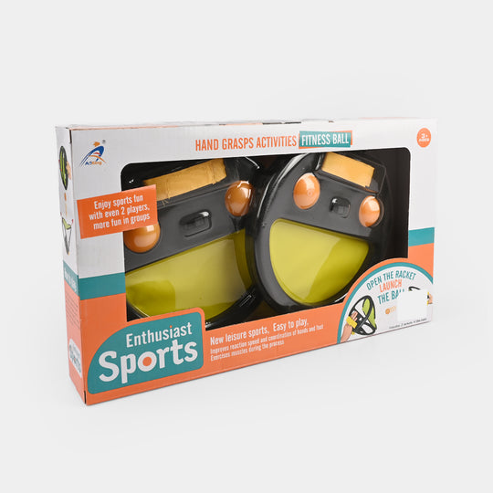 Hand Grasps Racket Fitness Ball