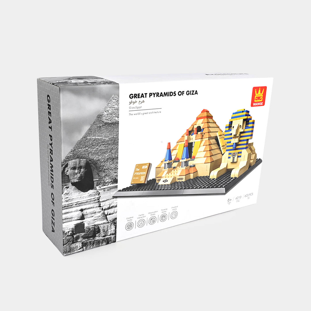 Educational Construction Great Pyramids of Giza Architecture Building Blocks Set | 623 Pcs