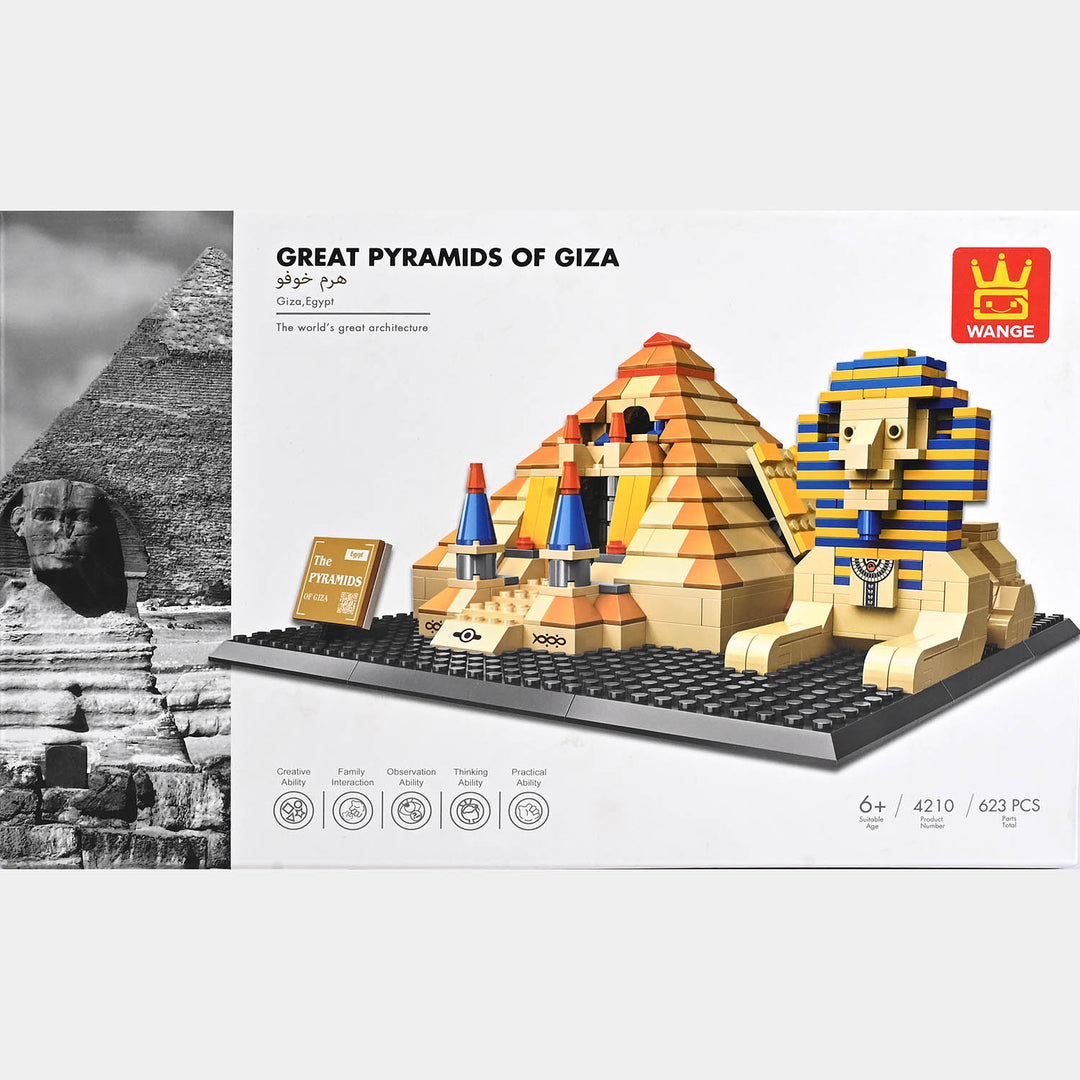 Educational Construction Great Pyramids of Giza Architecture Building Blocks Set | 623 Pcs
