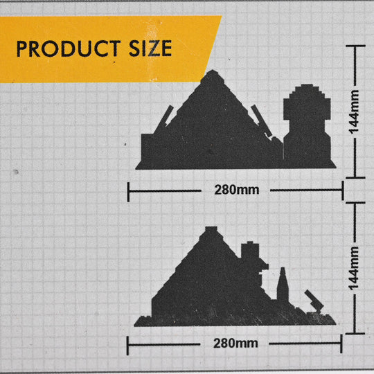 Educational Construction Great Pyramids of Giza Architecture Building Blocks Set | 623 Pcs