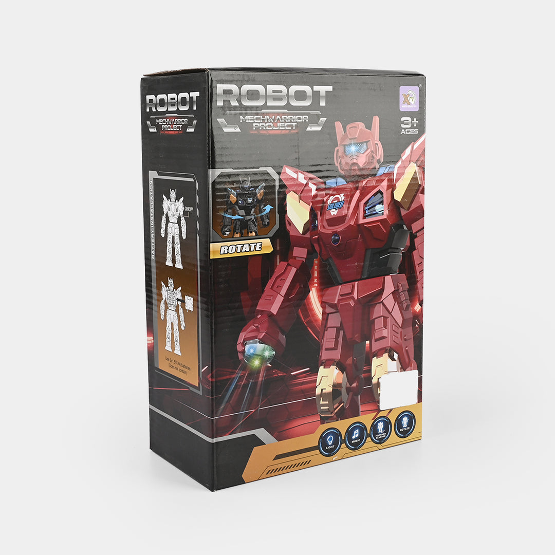 Universal Mecha Warrior Project Robot with Light & Sound for Kids