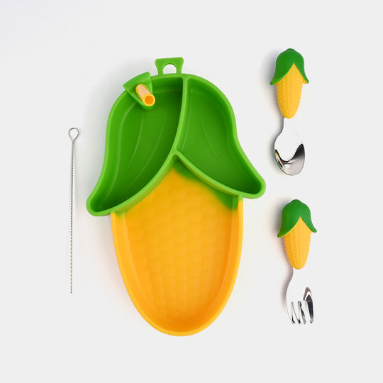 Corn Silicone Tableware | Yellow