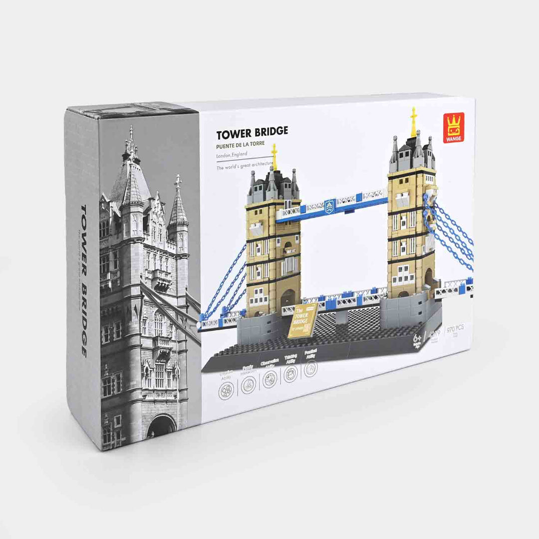 Educational Construction Architecture London Tower Bridge Blocks Toy
