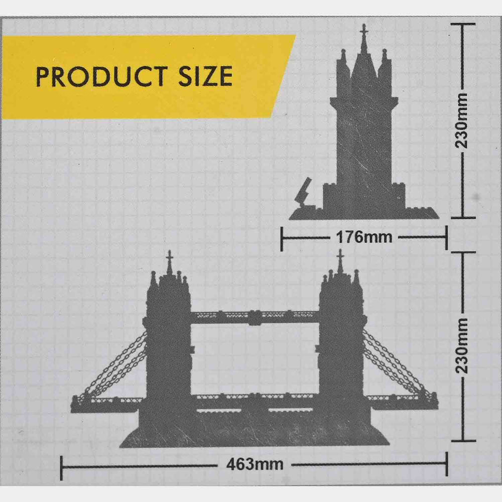 Educational Construction Architecture London Tower Bridge Blocks Toy