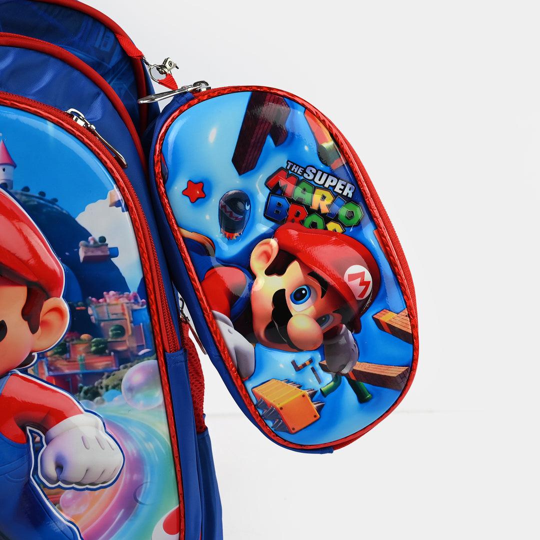 16" 3D Embossed Trolley Bag Set for Kids | Grade 1-4