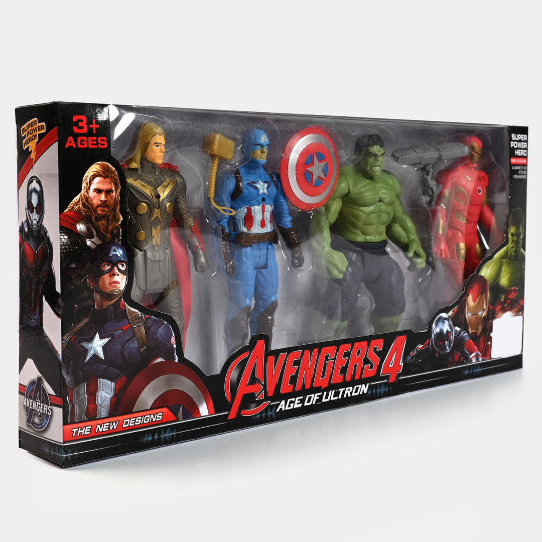 Super Power Hero Figures 4Pcs