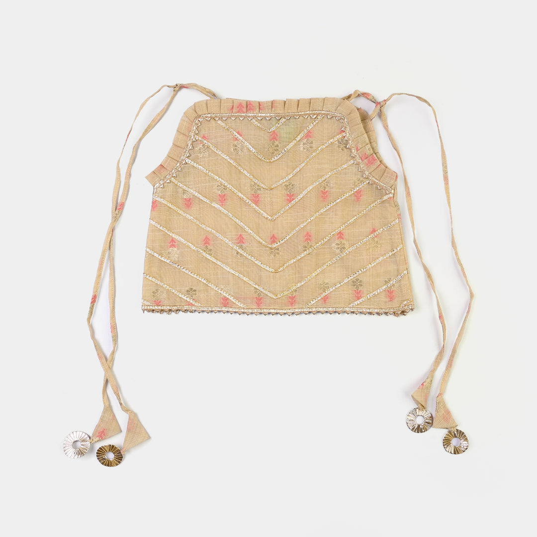 Infant Girls Jacquard 2Pcs Riwaj-BEIGE