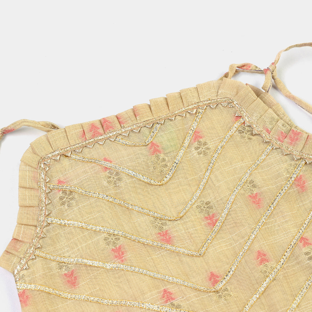 Infant Girls Jacquard 2Pcs Riwaj-BEIGE