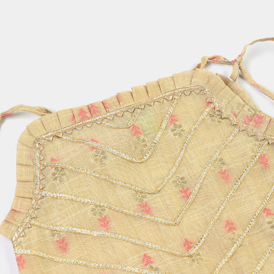 Infant Girls Jacquard 2Pcs Riwaj-BEIGE