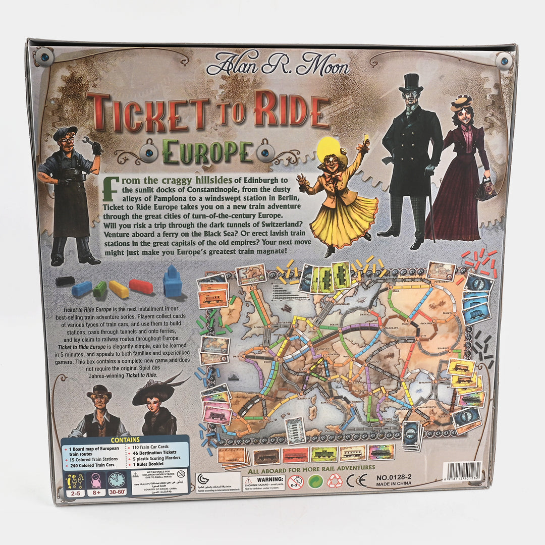 Ticket To Ride Europe Board Game