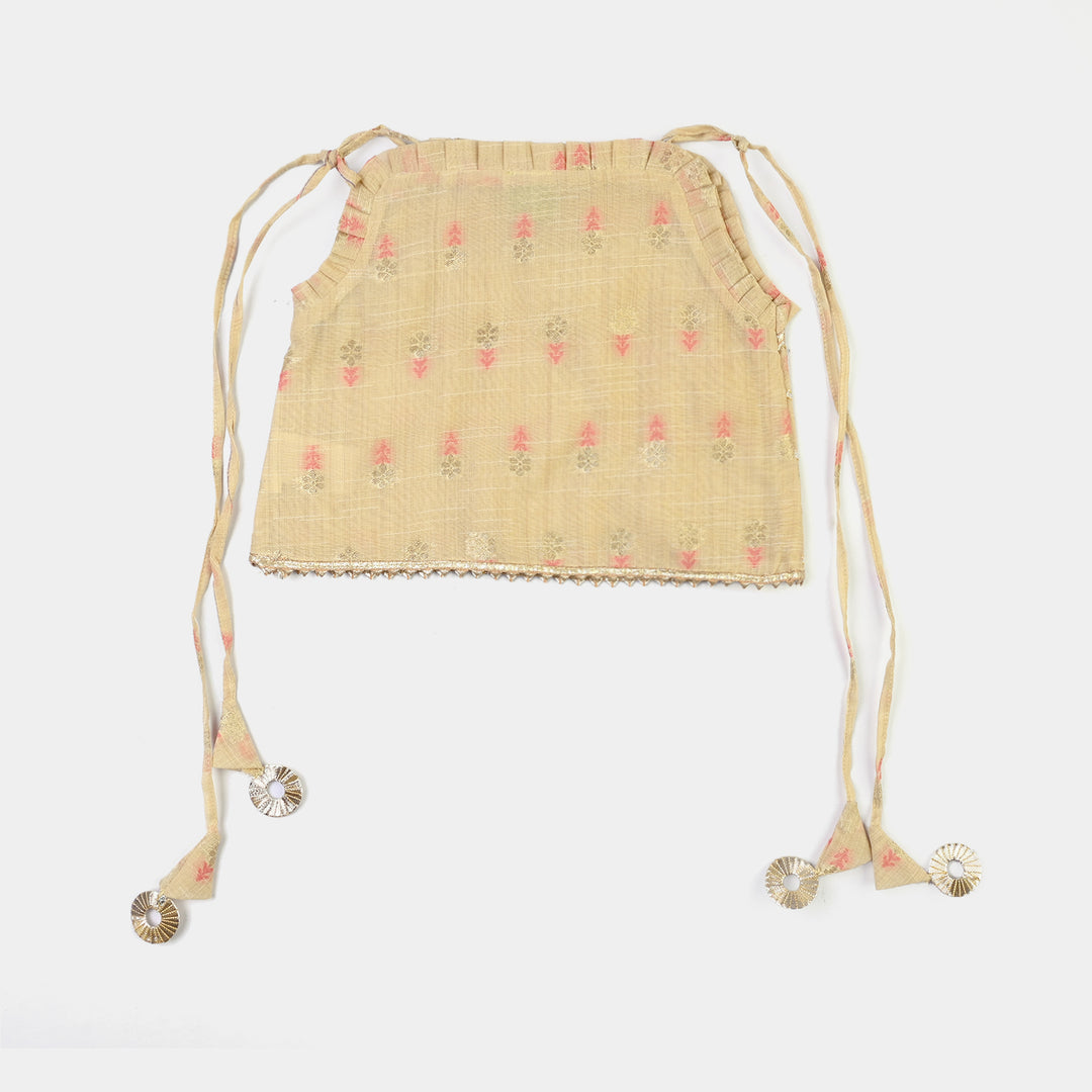 Infant Girls Jacquard 2Pcs Riwaj-BEIGE