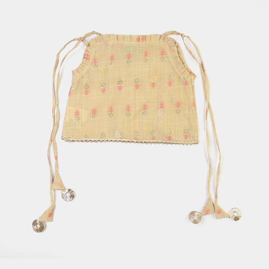 Infant Girls Jacquard 2Pcs Riwaj-BEIGE