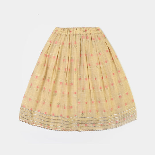 Infant Girls Jacquard 2Pcs Riwaj-BEIGE
