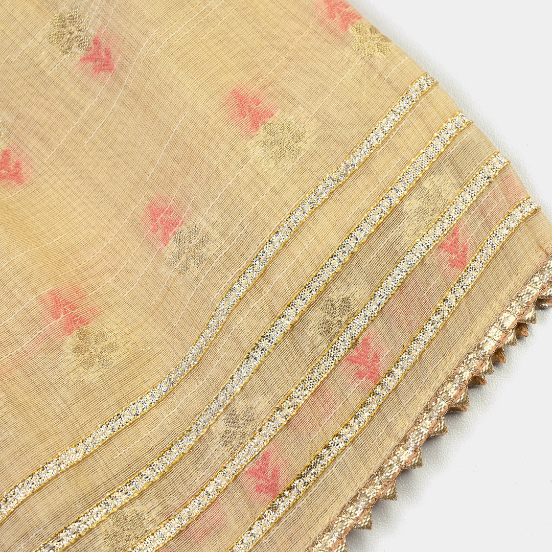 Infant Girls Jacquard 2Pcs Riwaj-BEIGE