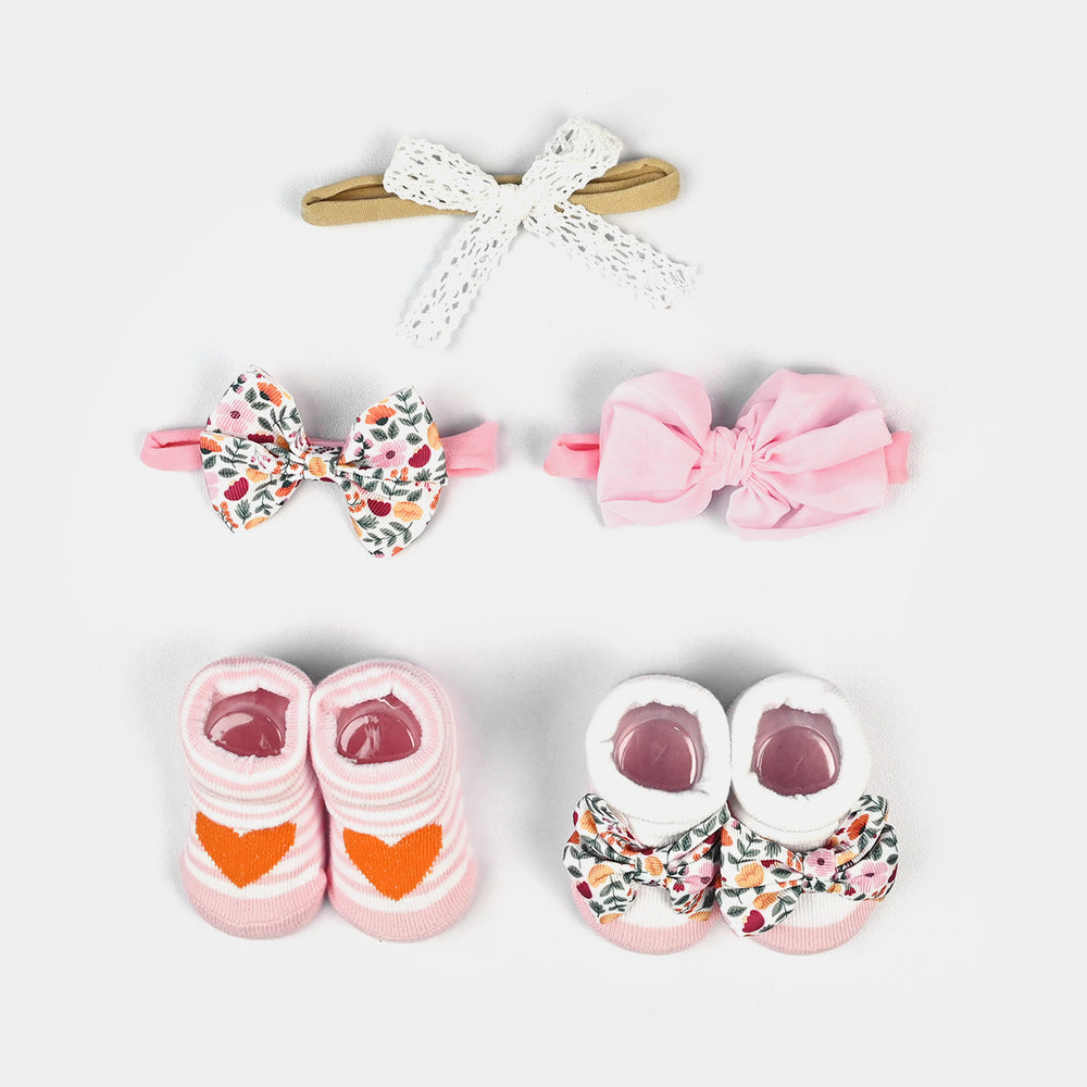 Baby Girl Socks & Headband Pack of 2
