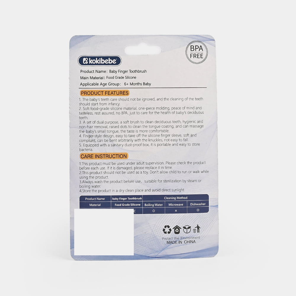 Finger Toothbrush 6M+