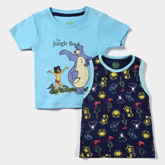 Infant Boys Cotton Interlock 2 Piece Set Jungle Book