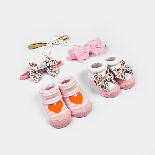 Baby Girl Socks & Headband Pack of 2