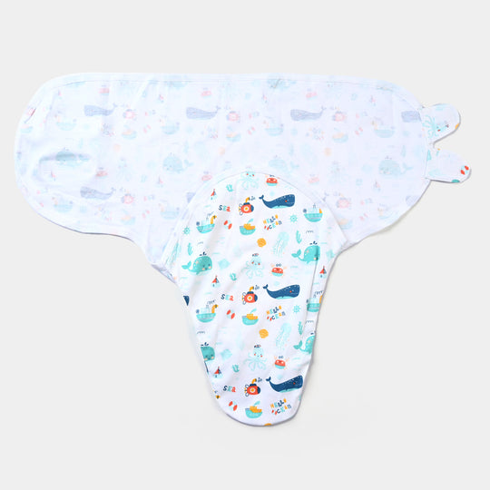 Swaddle Marine Life-White