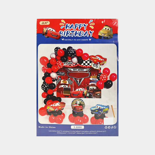 Character Theme Balloons HBD Party Decorations