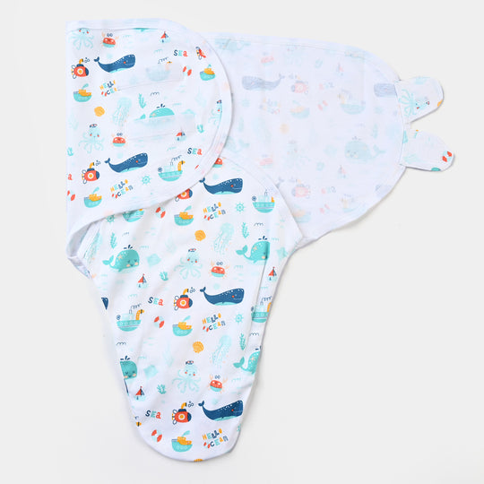 Swaddle Marine Life-White