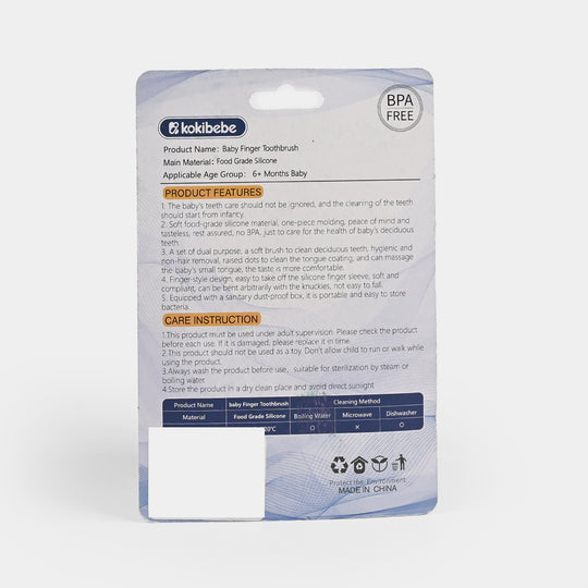 Finger Toothbrush 6M+