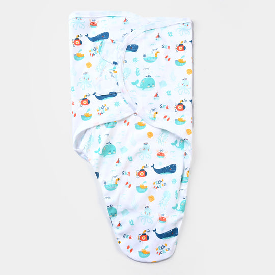 Swaddle Marine Life-White