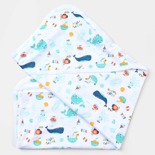 Wrapping Sheet Marine Life-White