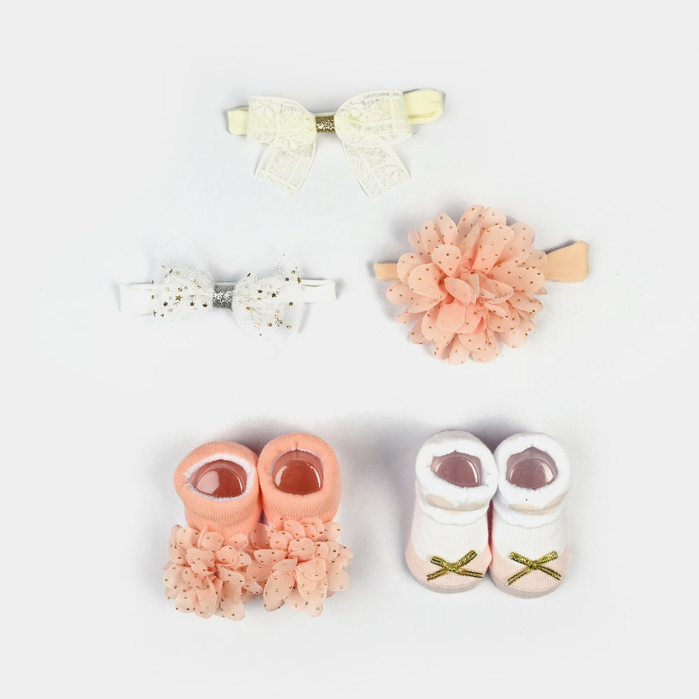 Baby Girl Socks & Headband Pack of 2