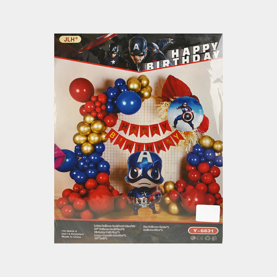 Character Theme Balloons HBD Party Decorations