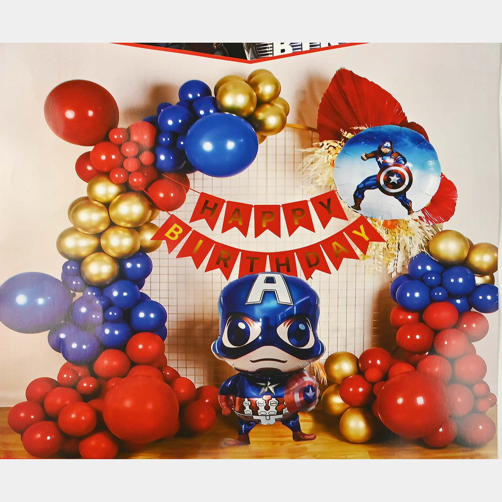 Character Theme Balloons HBD Party Decorations