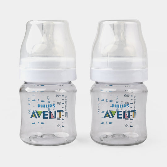 Philips Avent Classic Plus PP Wide Neck Bottle - 4oz / 125ml (Pack of 2)
