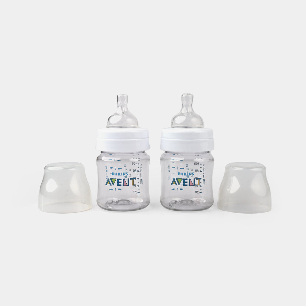 Philips Avent Classic Plus PP Wide Neck Bottle - 4oz / 125ml (Pack of 2)
