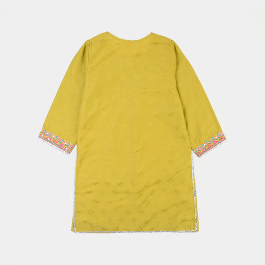 Girls Cotton Jacquard 3Pcs Sumbul - Green