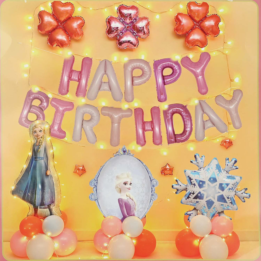 Character Theme Balloons HBD Party Decorations