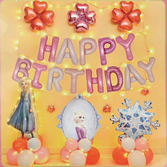 Character Theme Balloons HBD Party Decorations