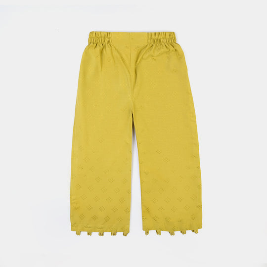 Girls Cotton Jacquard 3Pcs Sumbul - Green
