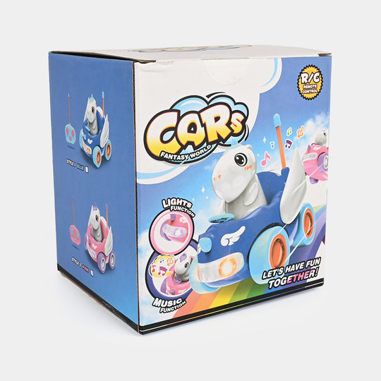 Kids Remote Control Musical Cartoon Car Toy