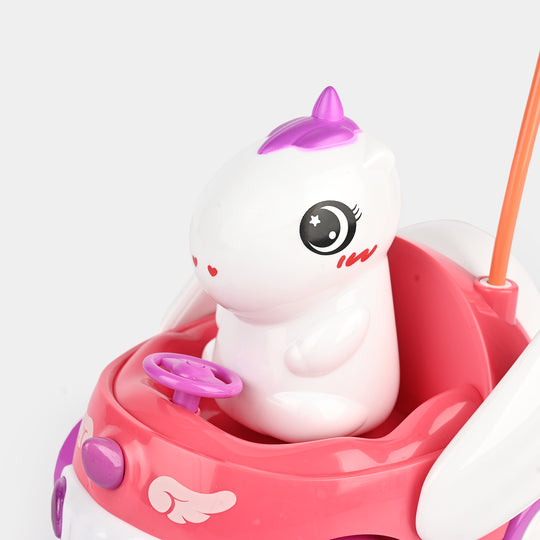 Kids Remote Control Musical Cartoon Car Toy