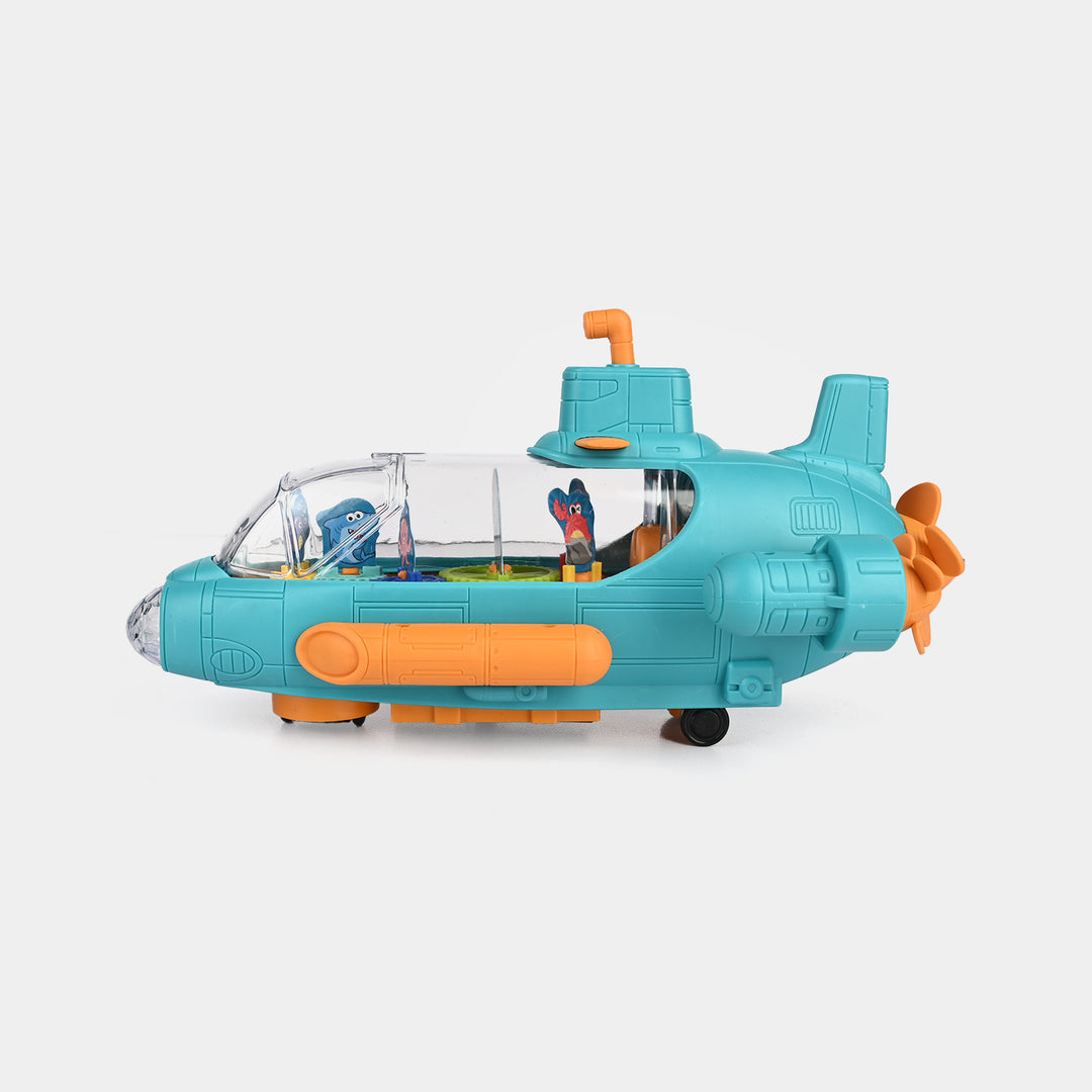 Electric Transparent Gear Submarine Toy for kids