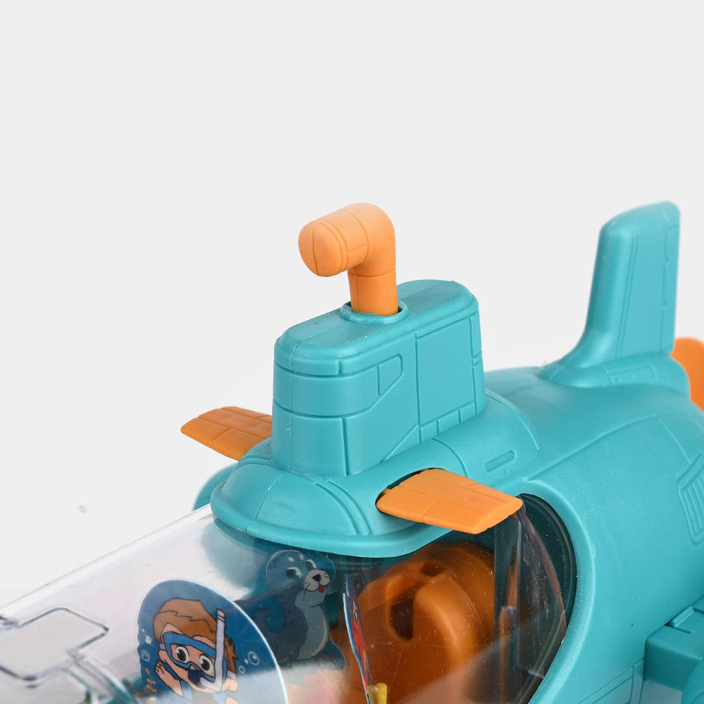 Electric Transparent Gear Submarine Toy for kids