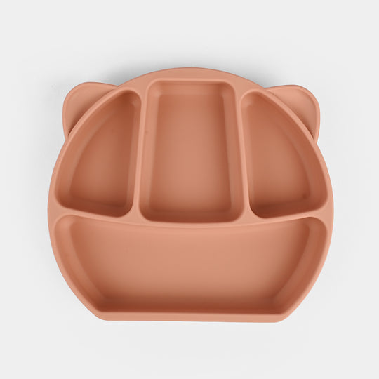 Baby Silicone Plate with Fork & Spoon Set