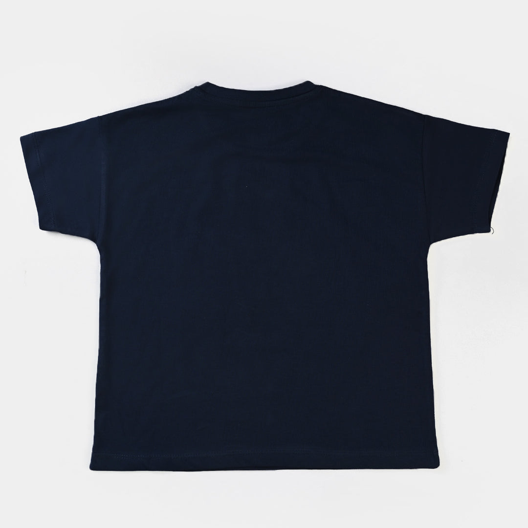 Girls Cotton Jersey T-Shirt H/S Magic-True Navy