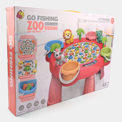 Zoo Rotating Fishing Game For Kids