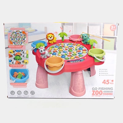 Zoo Rotating Fishing Game For Kids