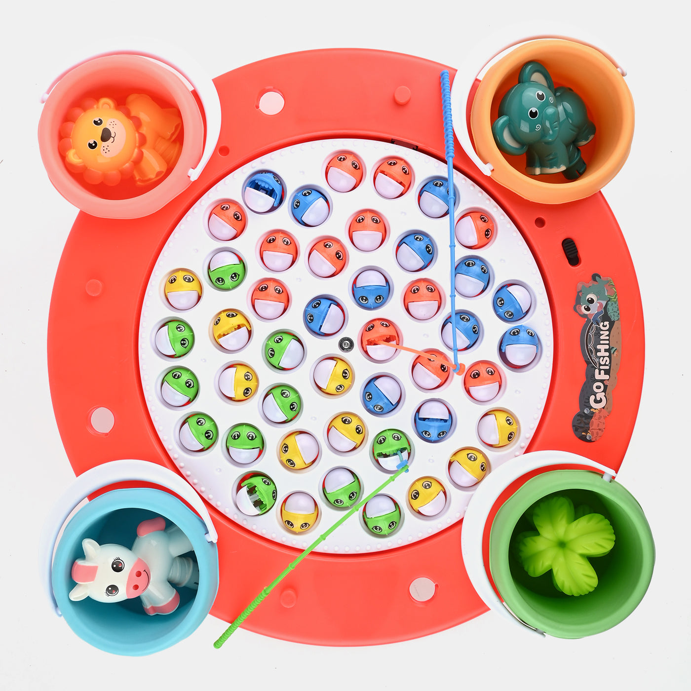 Zoo Rotating Fishing Game For Kids